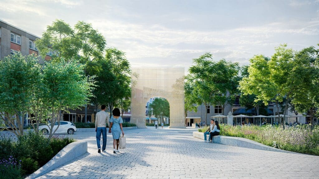 Nijmegen deelt eerste ontwerp voor Burchtstraat, Grote Markt, Augustijnenstraat en het busplein bij Plein 1944