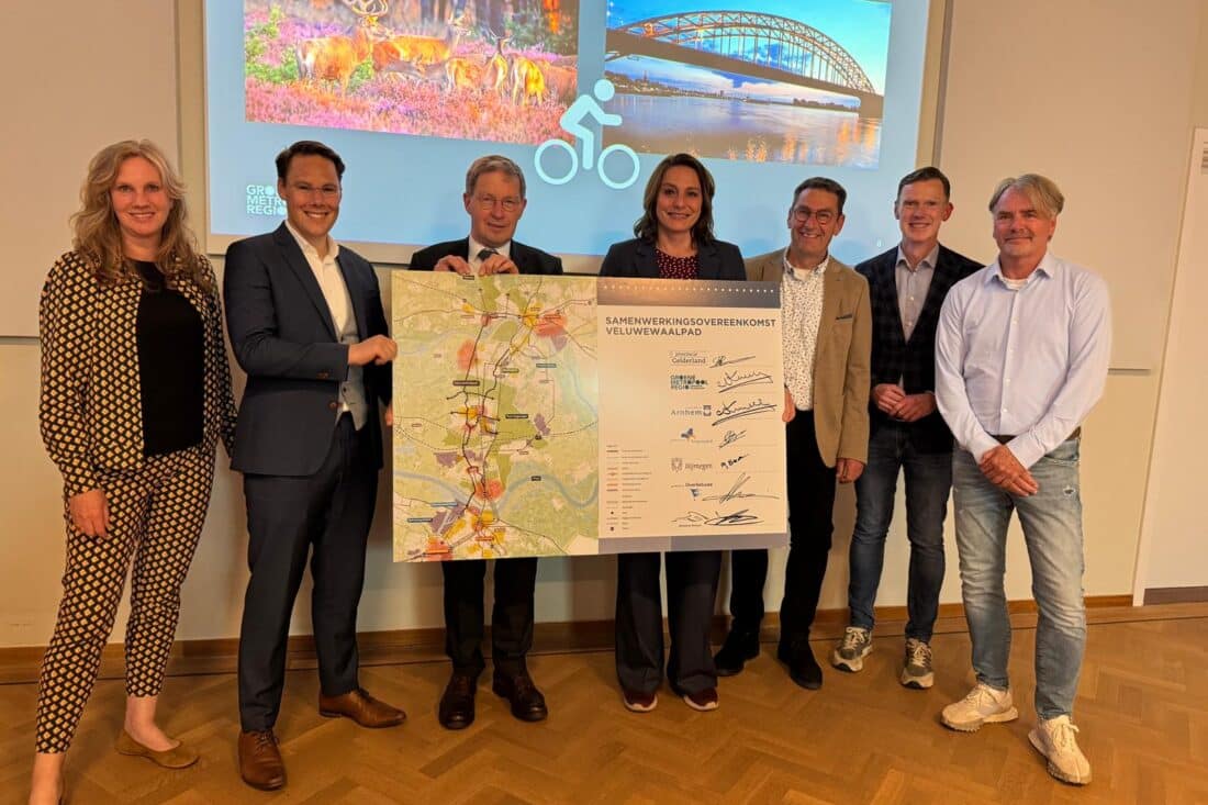 Ondertekening Samenwerkingsovereenkomst VeluweWaalpad: een nieuwe stap naar verbeterde fietsverbindingen